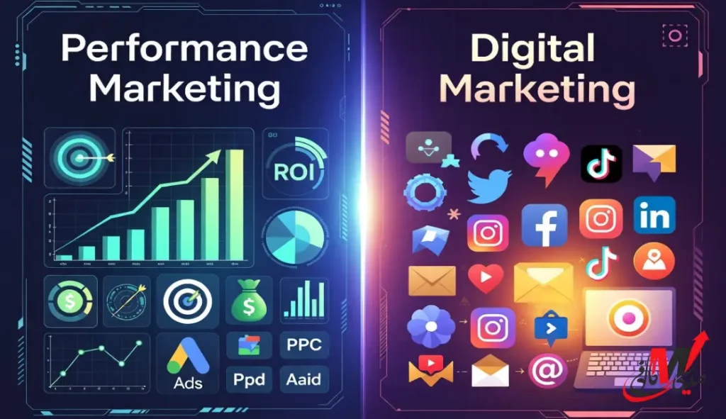 تفاوت پرفورمنس مارکتینگ و دیجیتال مارکتینگ