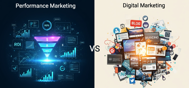 تفاوت پرفورمنس مارکتینگ و دیجیتال مارکتینگ